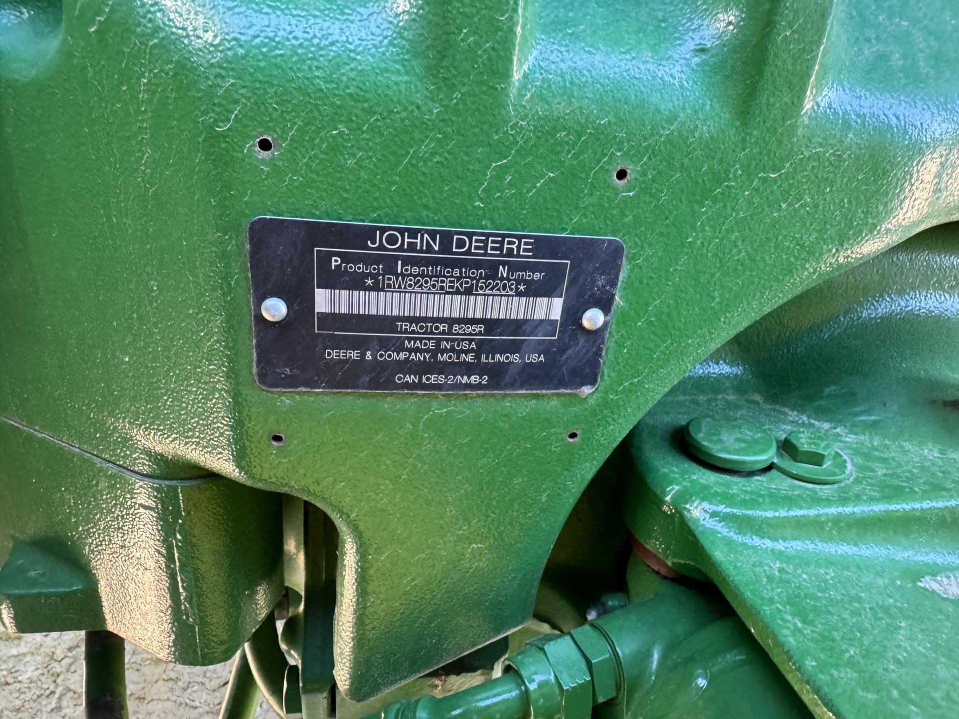 2020 John Deere 8295R