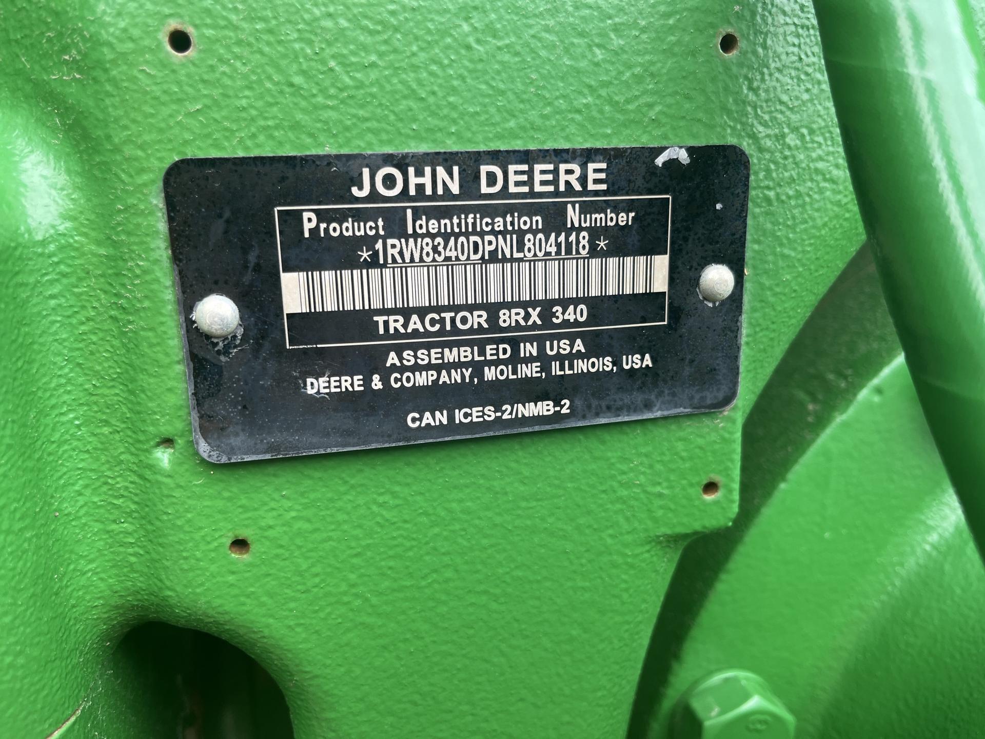 2022 John Deere 8RX 340