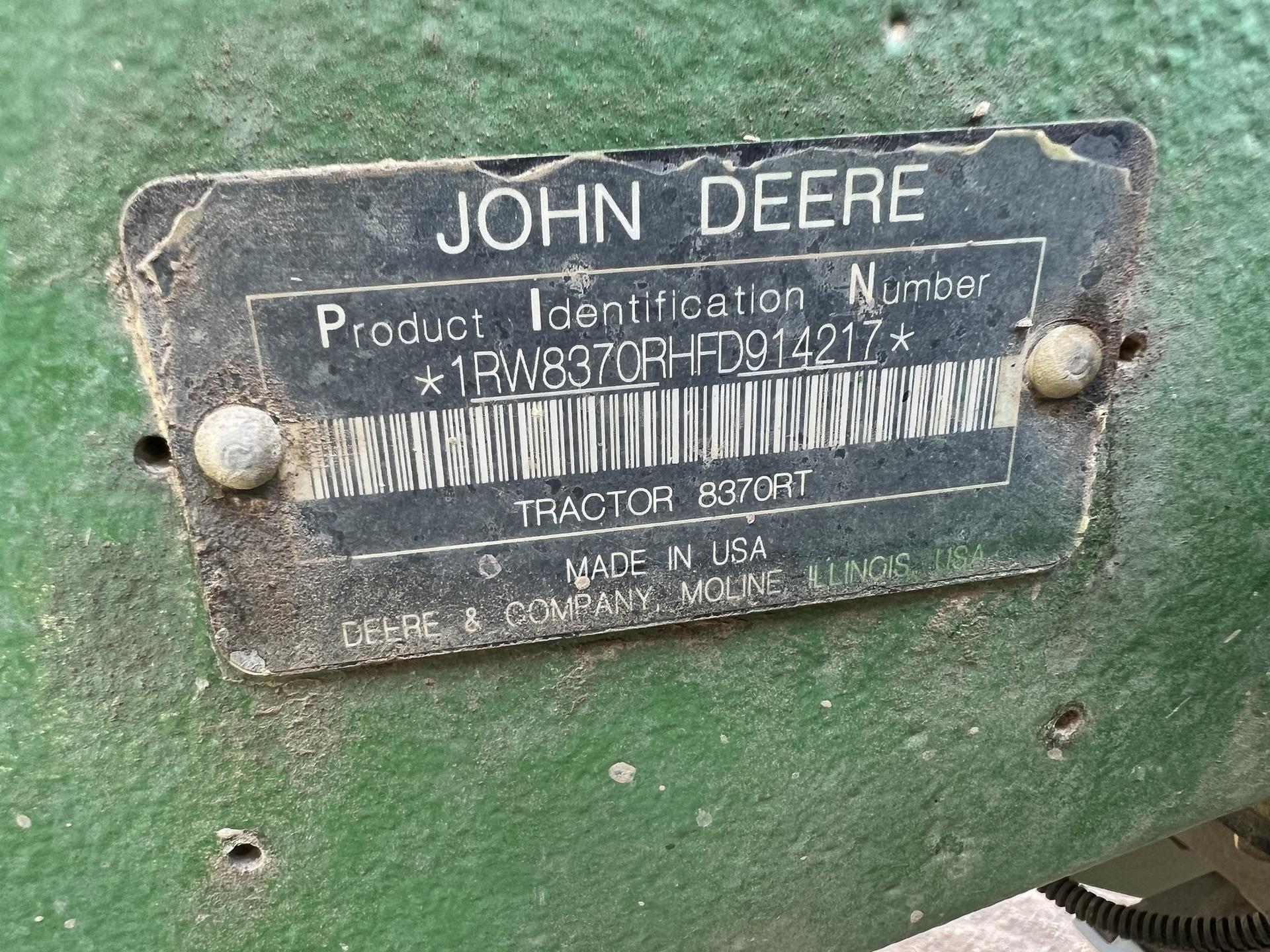 2015 John Deere 8370RT