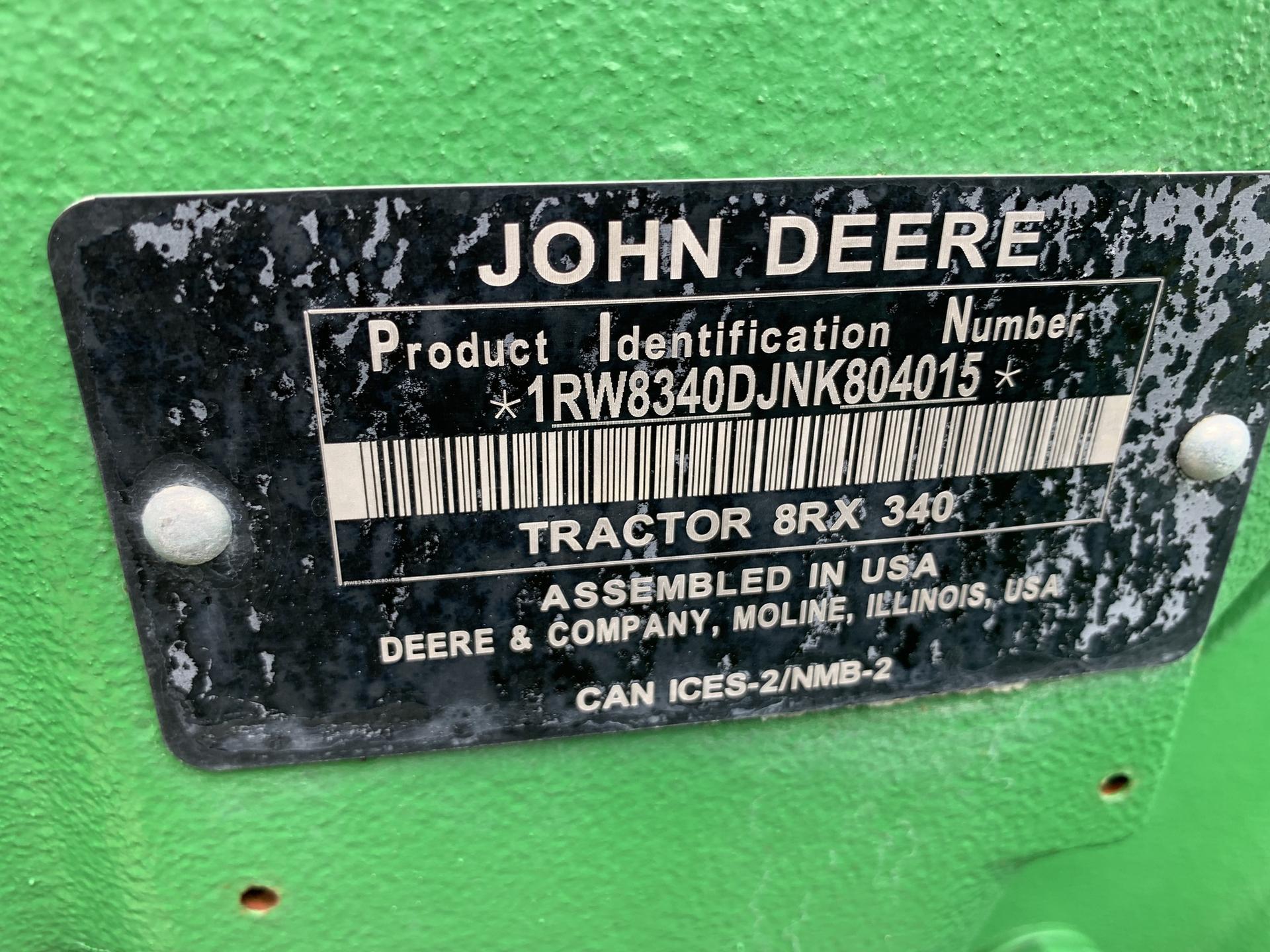2022 John Deere 8RX 340