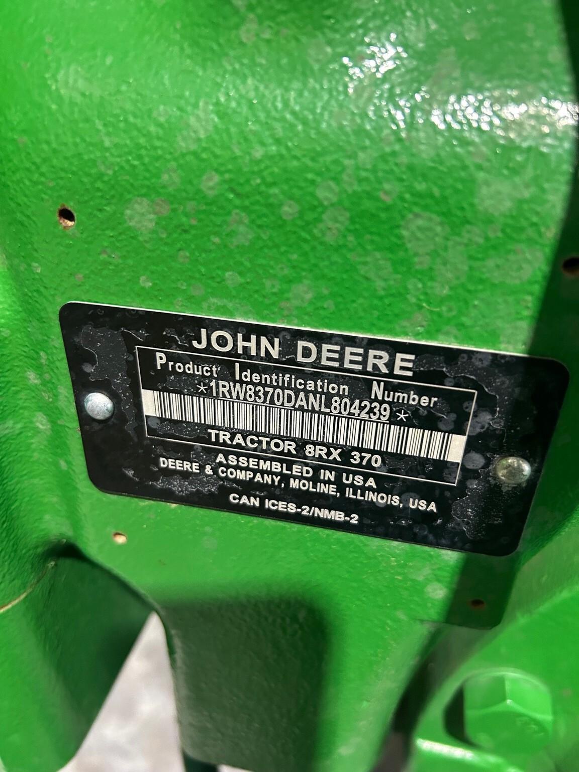 2022 John Deere 8RX 370 Image