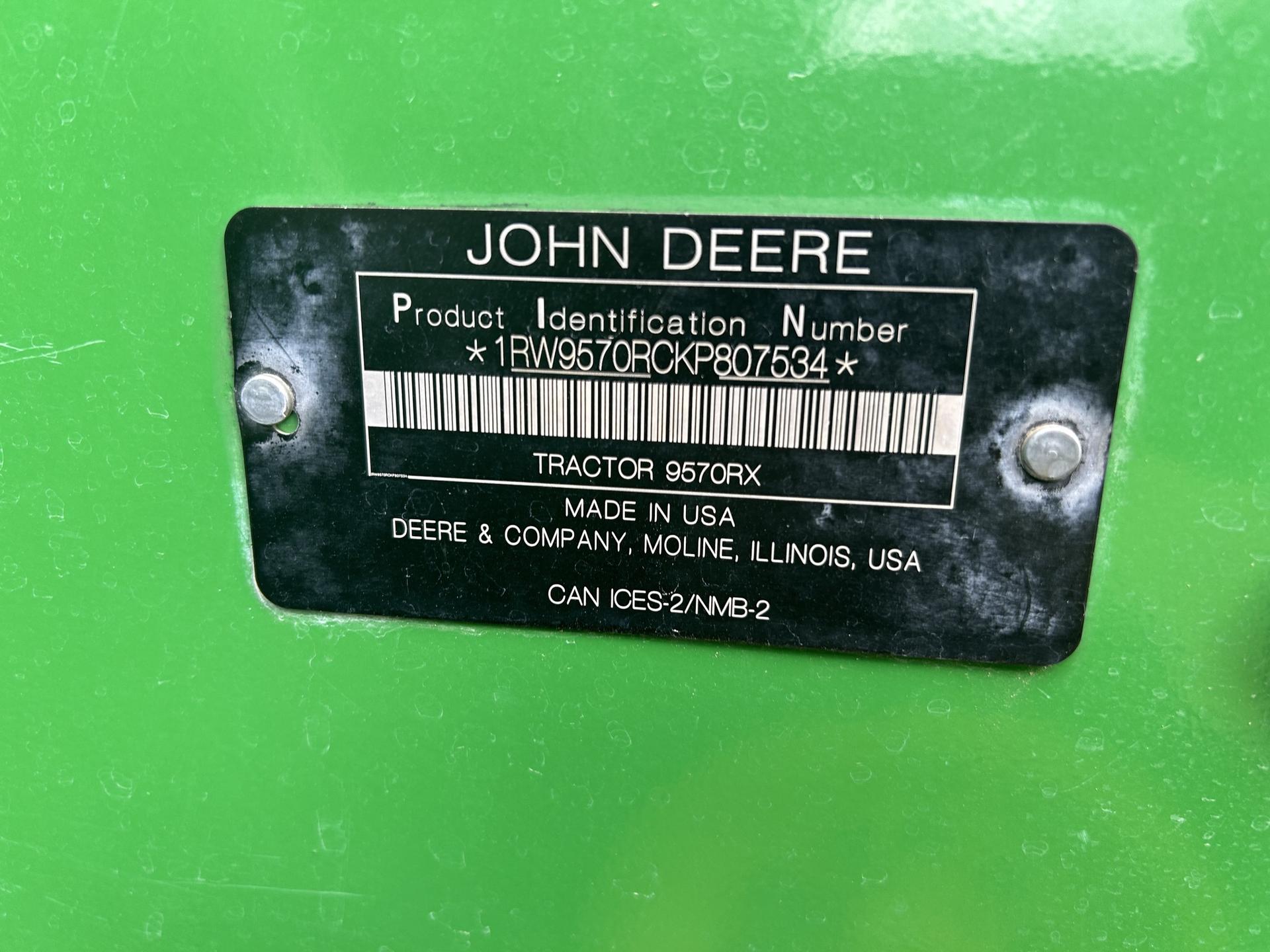 2019 John Deere 9570RX