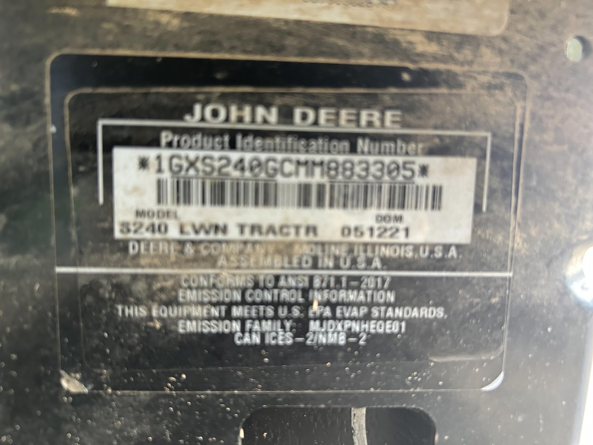 2021 John Deere S240