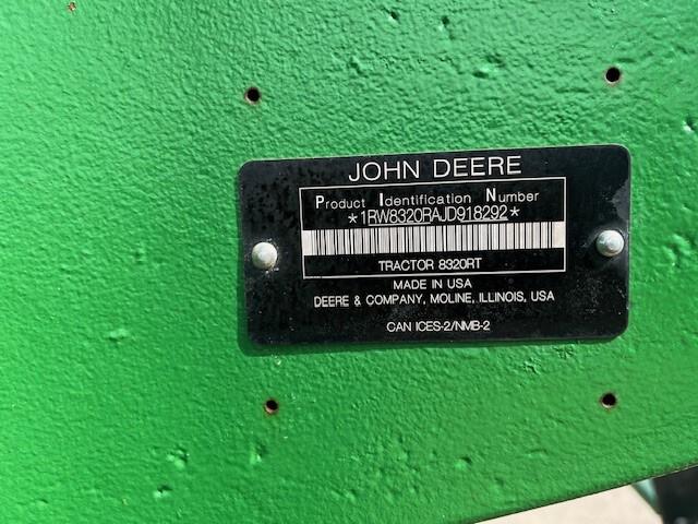 2018 John Deere 8320RT