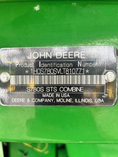 2020 John Deere S780 Image