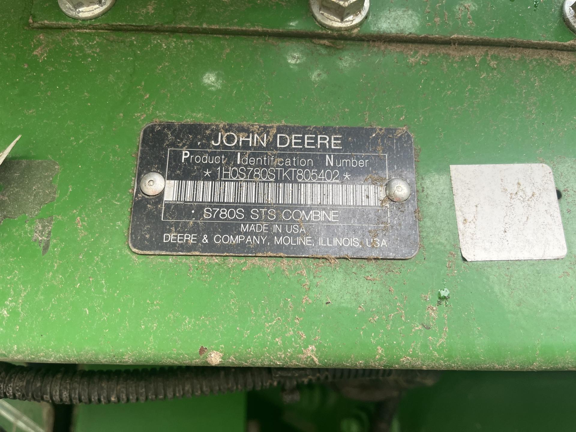 2019 John Deere S780