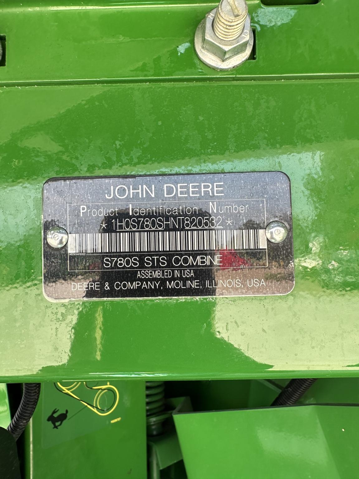 2022 John Deere S780