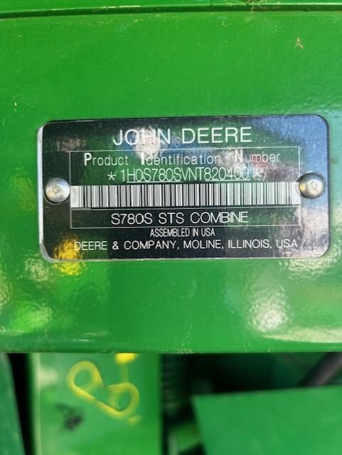 2022 John Deere S780