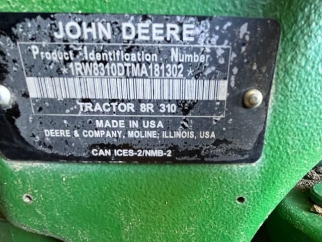 2021 John Deere 8R 310 Image