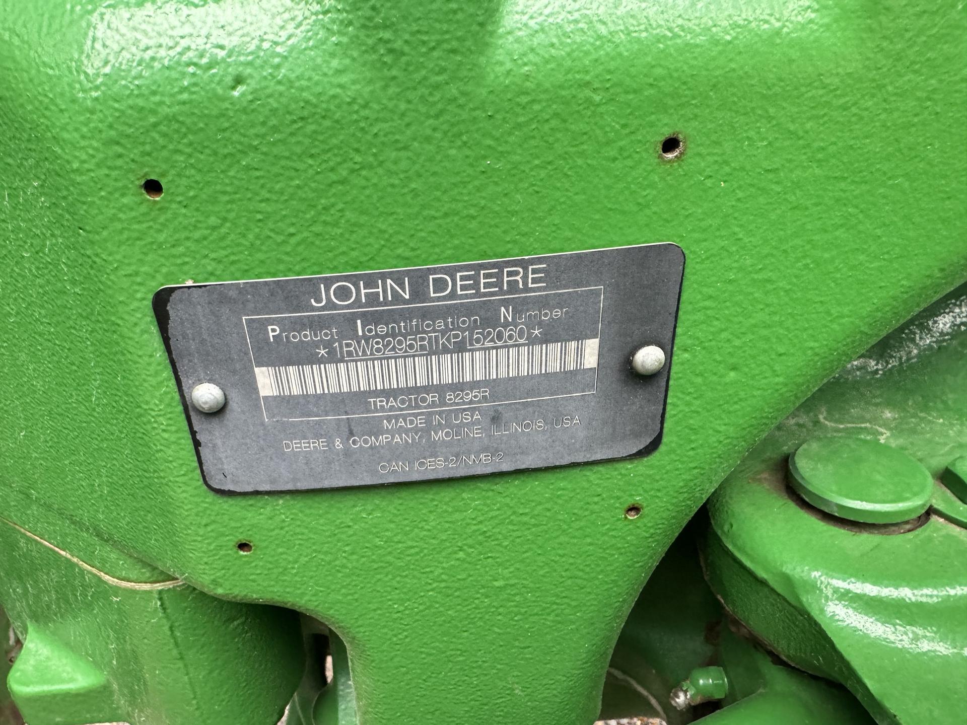2020 John Deere 8295R