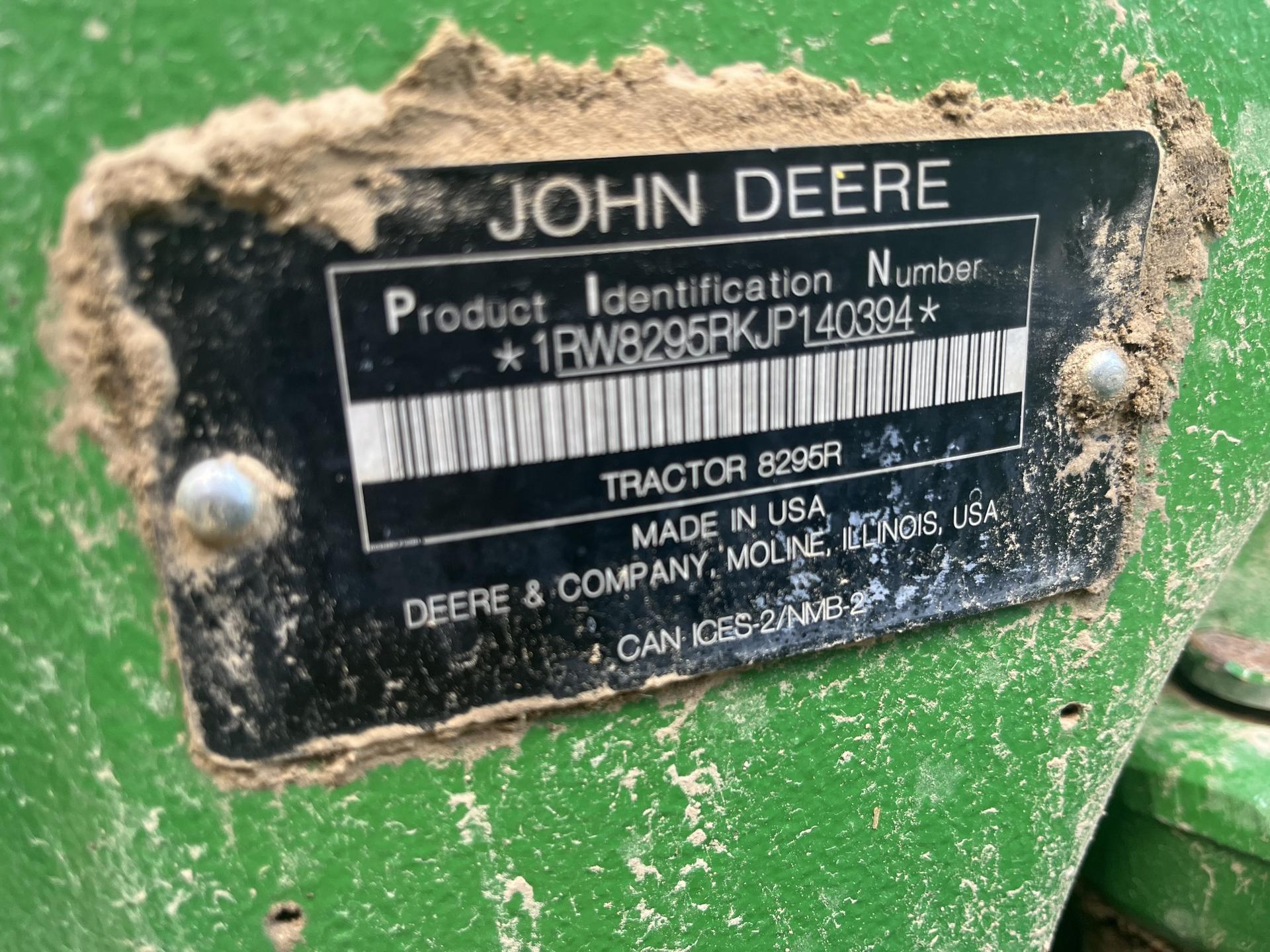 2019 John Deere 8295R