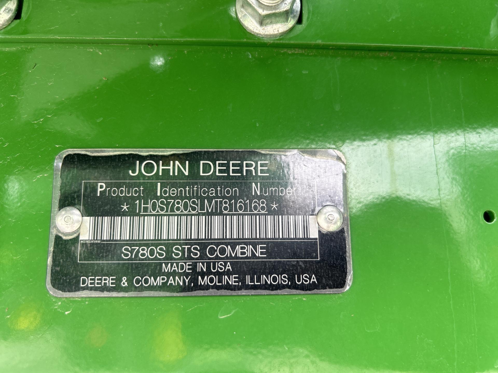 2021 John Deere S780