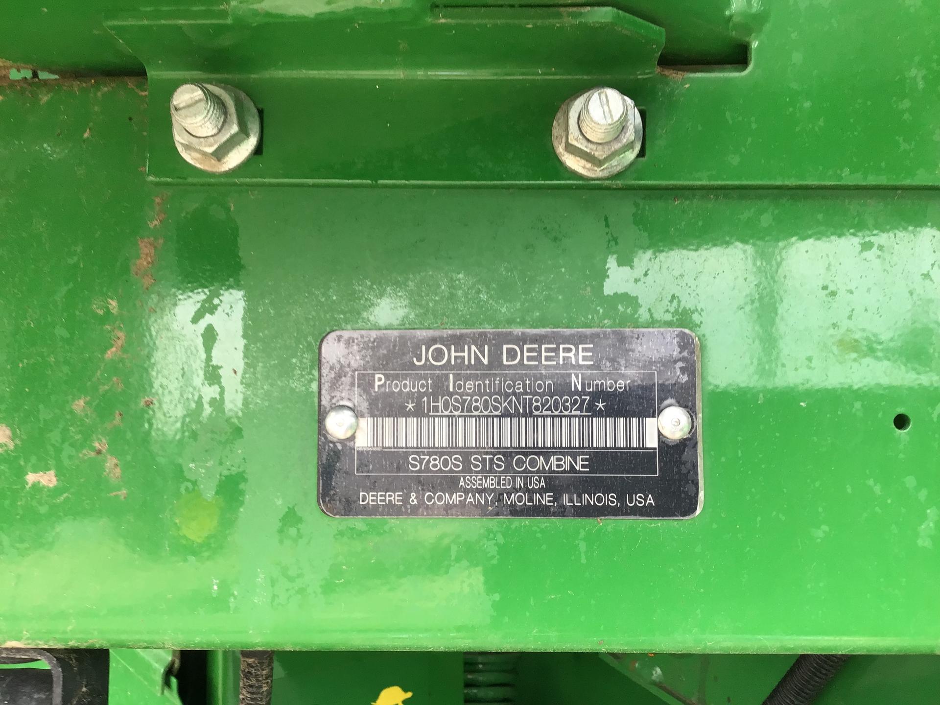2022 John Deere S780