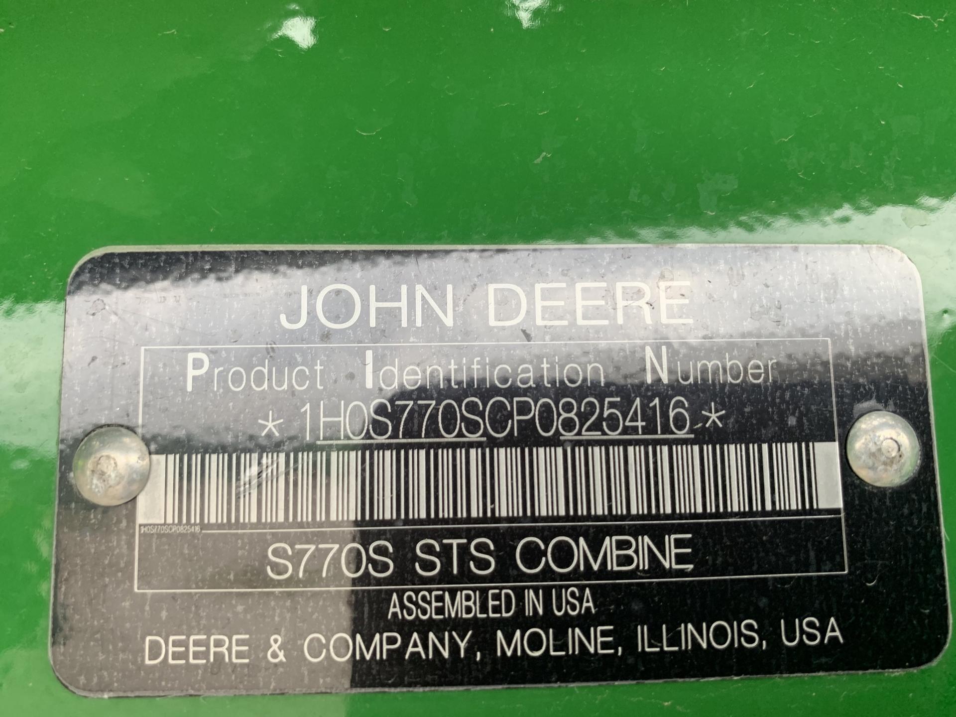 2023 John Deere S770