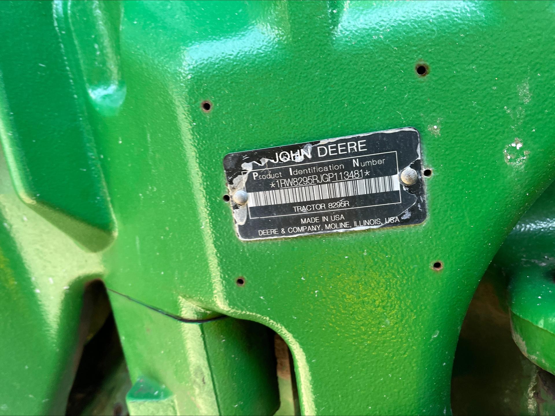 2016 John Deere 8295R Image