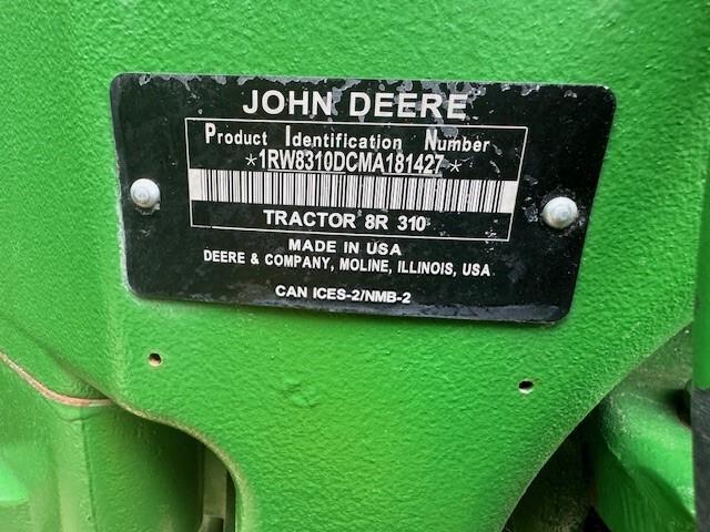 2021 John Deere 8R 310